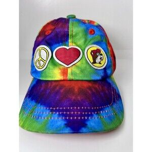 Buc-ee's Tie Dye Mesh Snapback Toddler Hat Cap With SPF, Peace-Love-Buccee